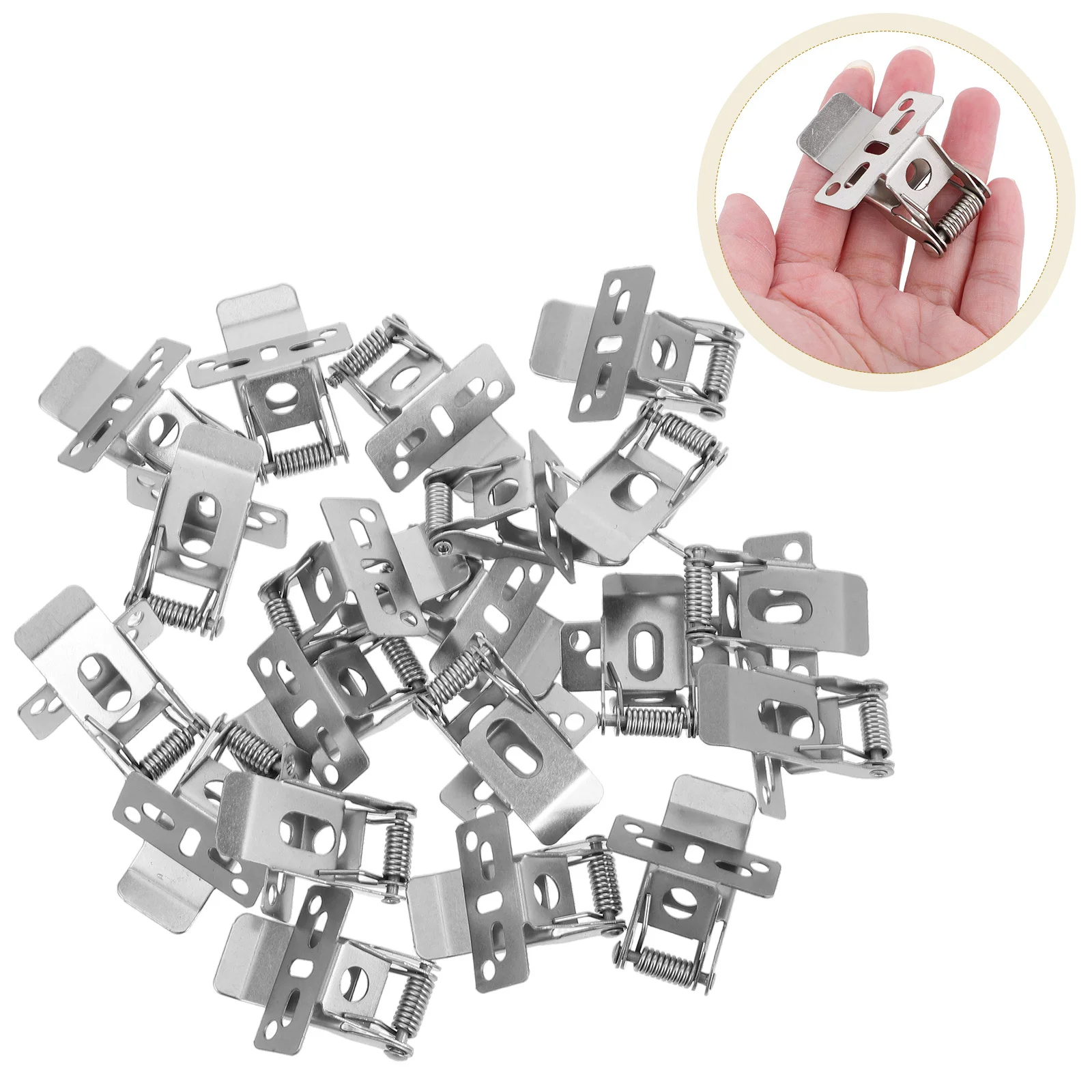 

20pcs Spring Clip Panel Light Mounting Brackets Universal Led Downlight Retrofit Clips For Recessed Lighting Fixture Lamp