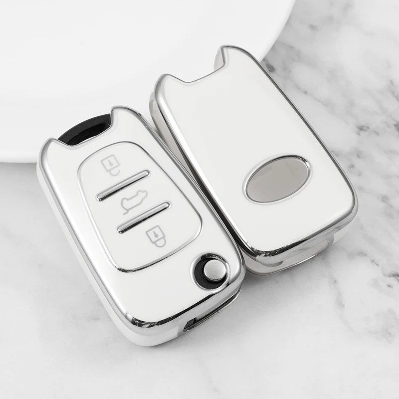 TPU Car Key Case Cover for KIA Sportage Rio 3 Soul Optima Ceed Pro K5 K2 Pride for Hyundai I20 I30 Ix20 Ix25 Ix35 Elantra Accent view 4
