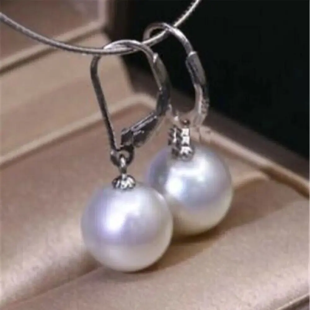 

Новые женские серьги AAA AKOYA с белым жемчугом 9-10 мм, 925S, бесплатная доставка