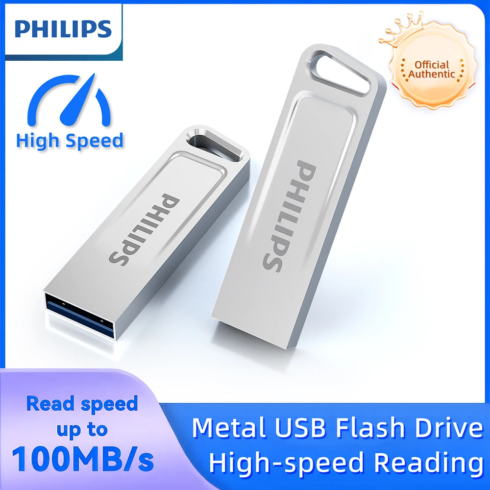 

PHILIPS USB Flash Drive 2.0 32GB 64GB 128GB Pen Drive, USB Flash Drive 8GB High Speed Flash Drive Waterproof Memory USB Drive
