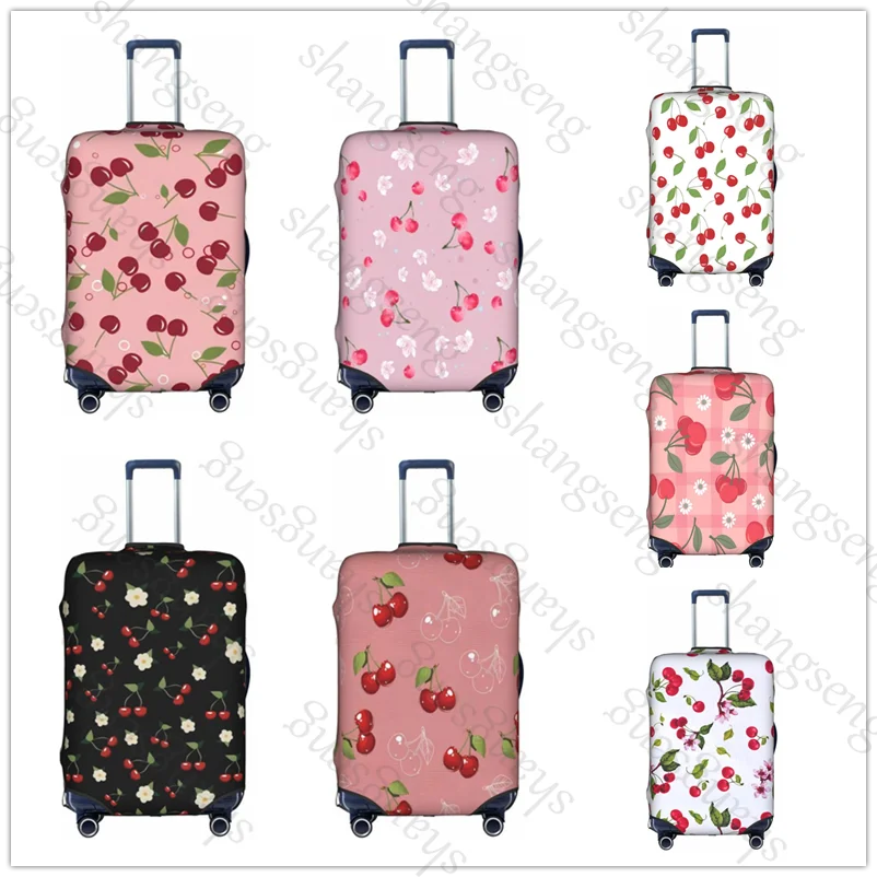 

Толстый эластичный защитный чехол для багажа с фруктовой вишней, костюм на молнии для 18-32 дюймов, чехлы для сумок, чемоданов, дорожные аксессуары