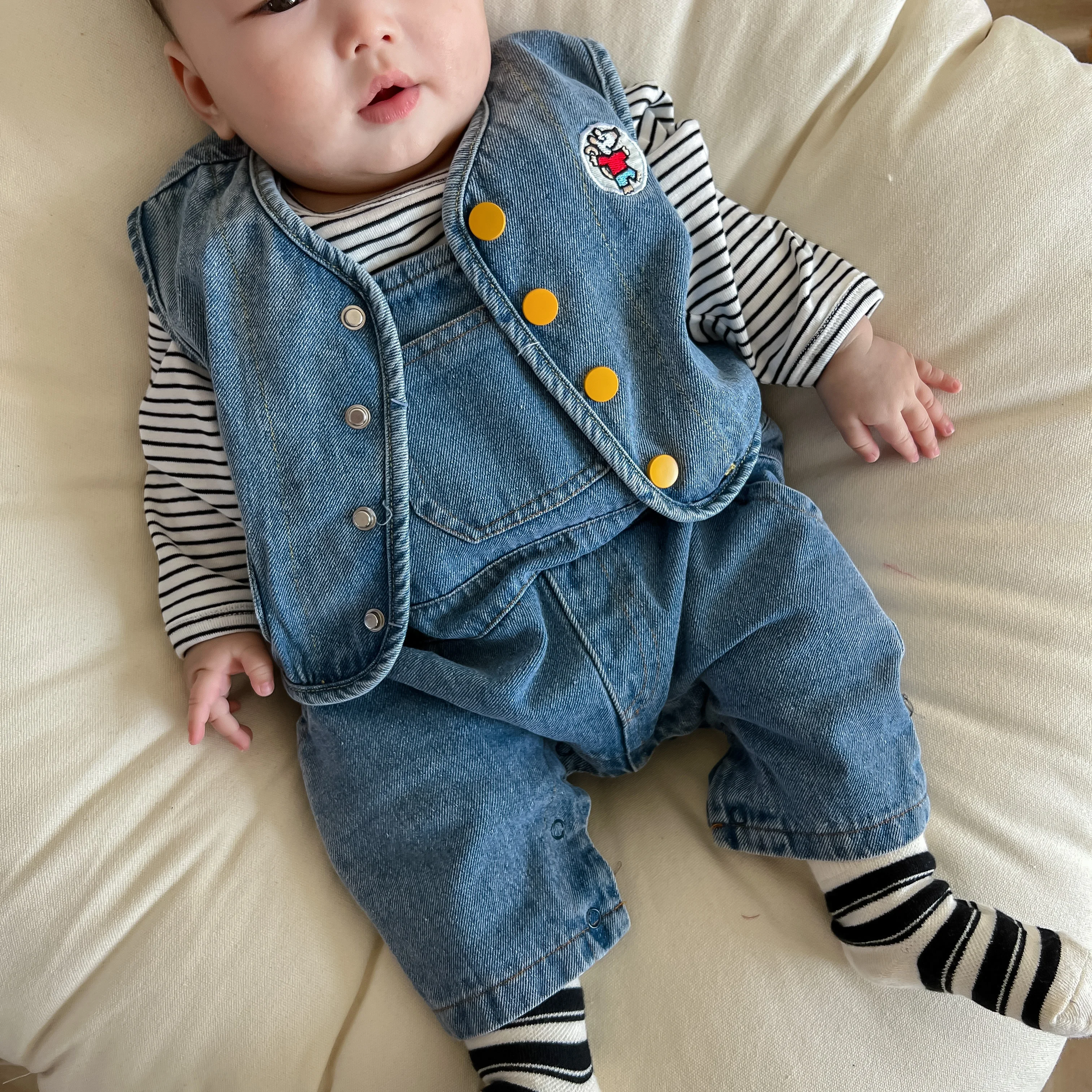 Spring and Autumn baby boy  baby girl Vest, strap Korean Fashion Casual Cute cotton Coat Vest baby/infant