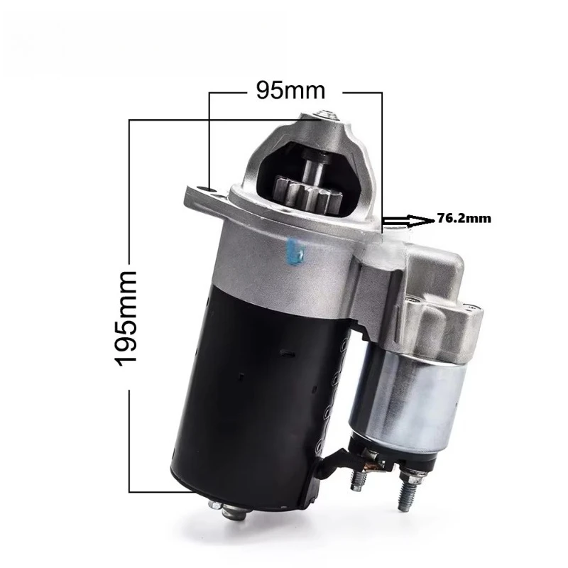 0001107107 SHALUO Brand Generator Starter Motor 5840244 12V 1.1KW 11T Teeth Copper for LOMBARDINI Engine Parts