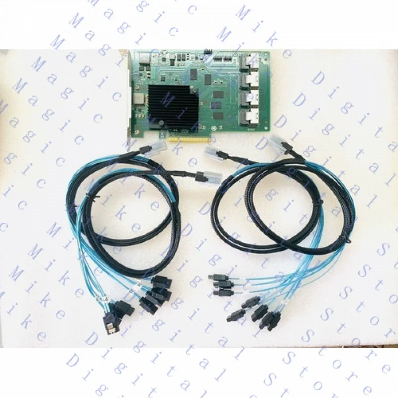 H  OEM LSI 9201-16i 6Gbps 16P SAS HBA P19 IT Mode ZFS FreeNAS unRAID 4* Cable SATA