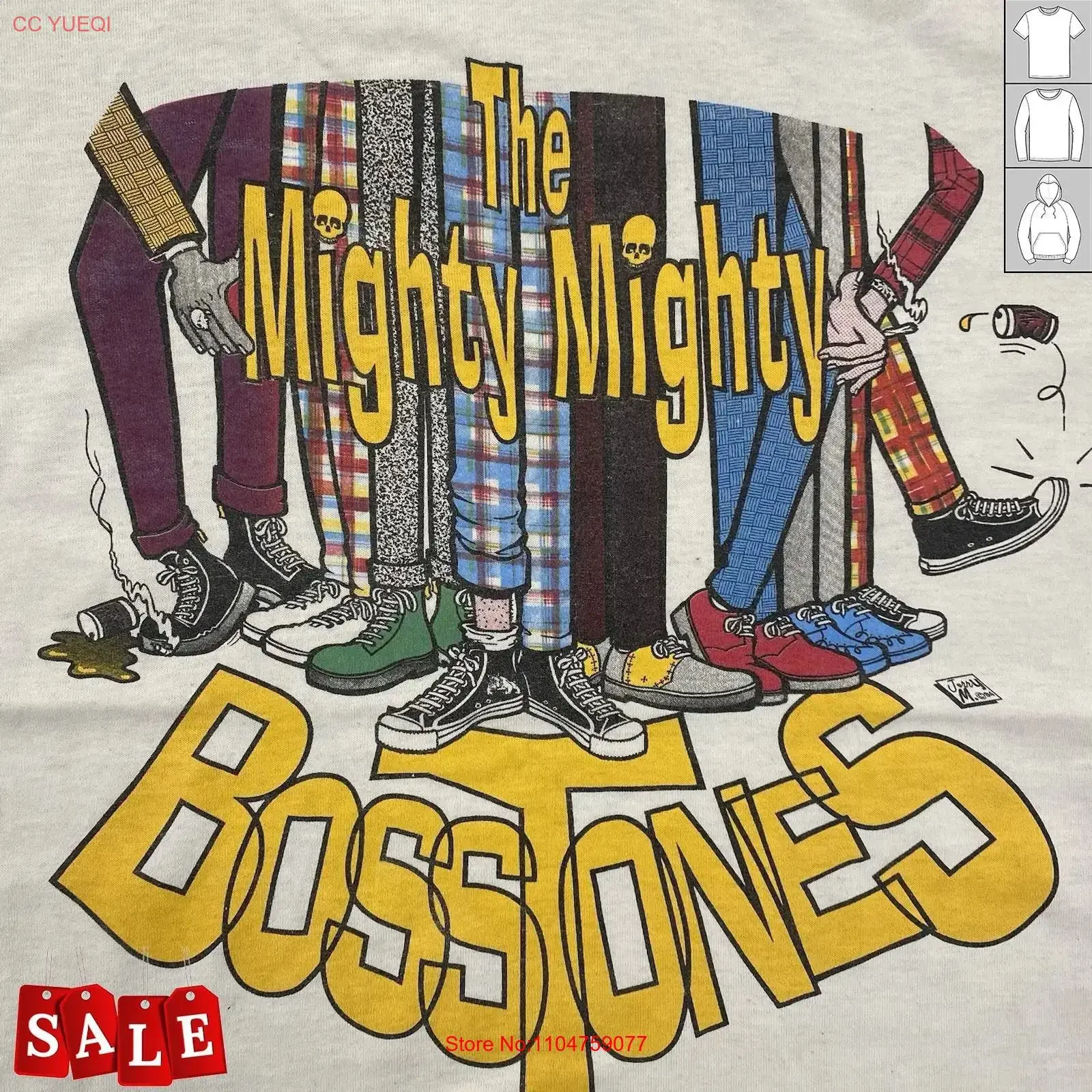 T-shirt Mighty Bosstones Ringer pour fans, taille S à 5XL, JJ596, vintage, lavé, confortable, à la mode, décontracté, légèrement unisexe, élégant, nouvelle collection