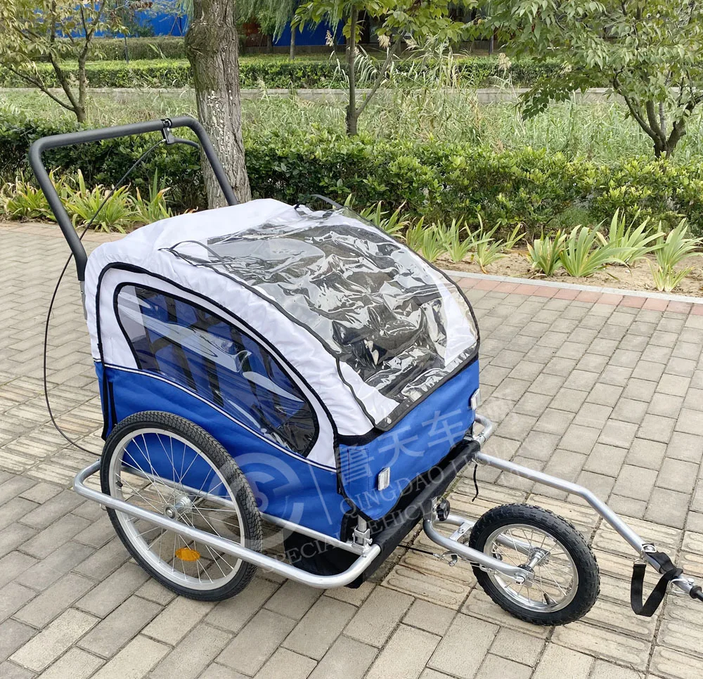 New folding bike trailer baby kids bike trailer cargo transport rack storage tractor trailer