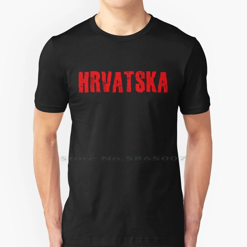 Croatia 100% Cotton T Shirt Croatia Hrvatska Balkan Yugoslavia Zagreb Europe Patriotism National Proud Football Soccer Hooligan