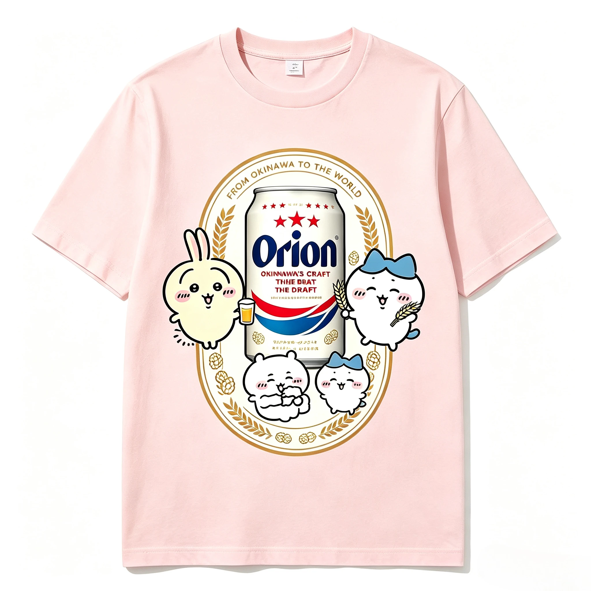 Chiikawa Anime Cartoon Kawaii  New Short Sleeves T-shirt Be All-match Loose and Comfortable Let in Air Absorb Sweat Quick Drying