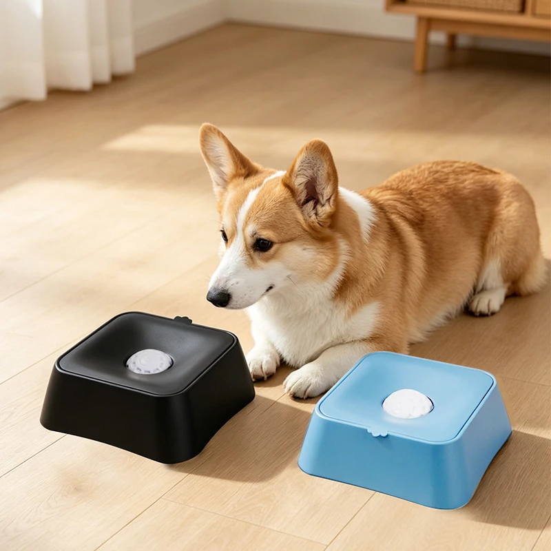 1pc New Pet Bouncing Ball Slow Feeder Bowl Dog Yogurt Lick Machine Moisture-Proof Mouth Anti-Splash Design