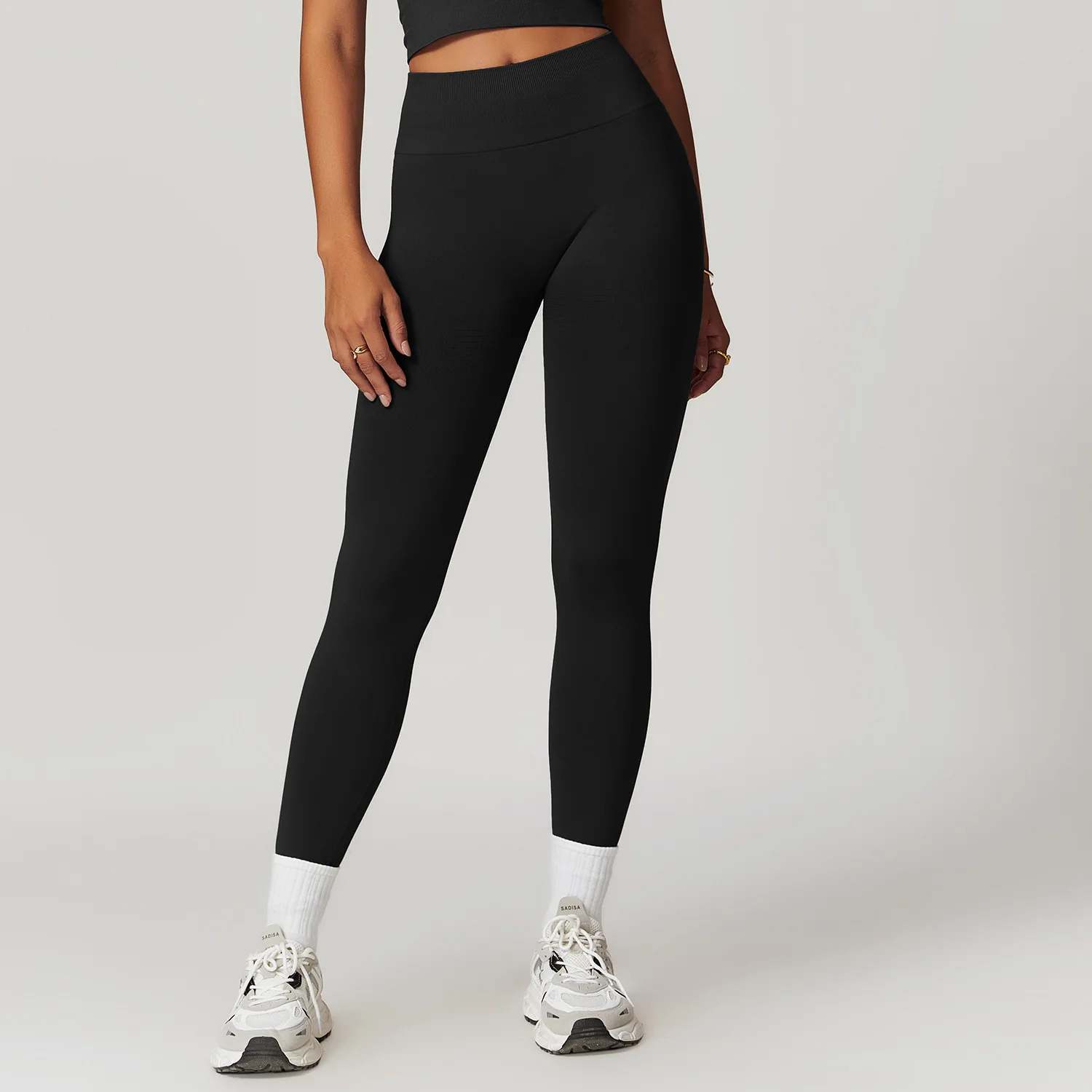 Leggings de ioga sem costura para mulheres, fitness, corrida, cintura alta, calças finas, push up, scrunch esportivo, legging butt, ginásio, atlético, calças de jogging