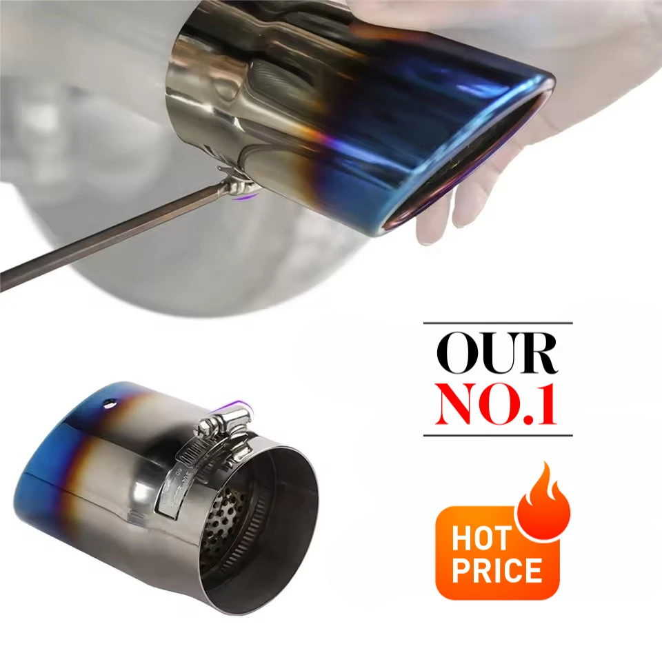 Car Tail Exhaust Tip Pipes Education Pipe Muffler Chrome For Jeep Wrangler JK JL 2007-2019 2020 2021  2023  Compass 2017-2022
