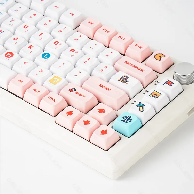 

124 Key Pixel Wars Theme PBT Keycaps For Gaming Mechanical Keyboard MX Switch XDA Profile Dye Sublimation Keycaps English Korean