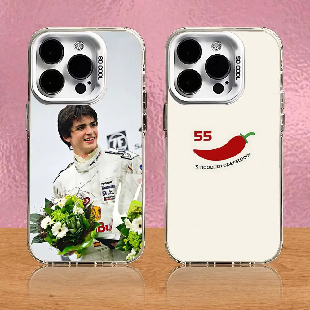 

Smooth Operator S-Sainz 55 Phone Case For iPhone 16,15,14,13,12,11,Pro,Max,Plus,Mini,SE White Candy Matte Shockproof Cover