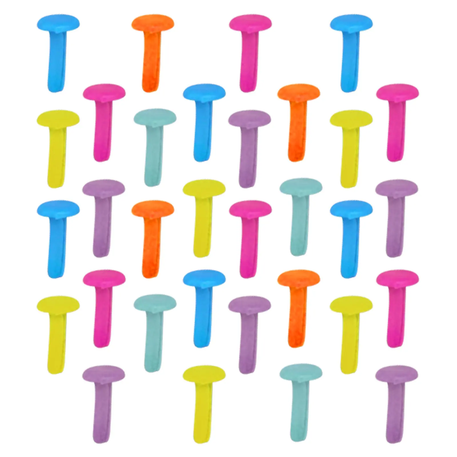 100Pcs Mini Brads Round Pastel Colors Non-Fading Scrapbooking Craft Brads for DIY Paper Projects Stamping 5.5x11mm