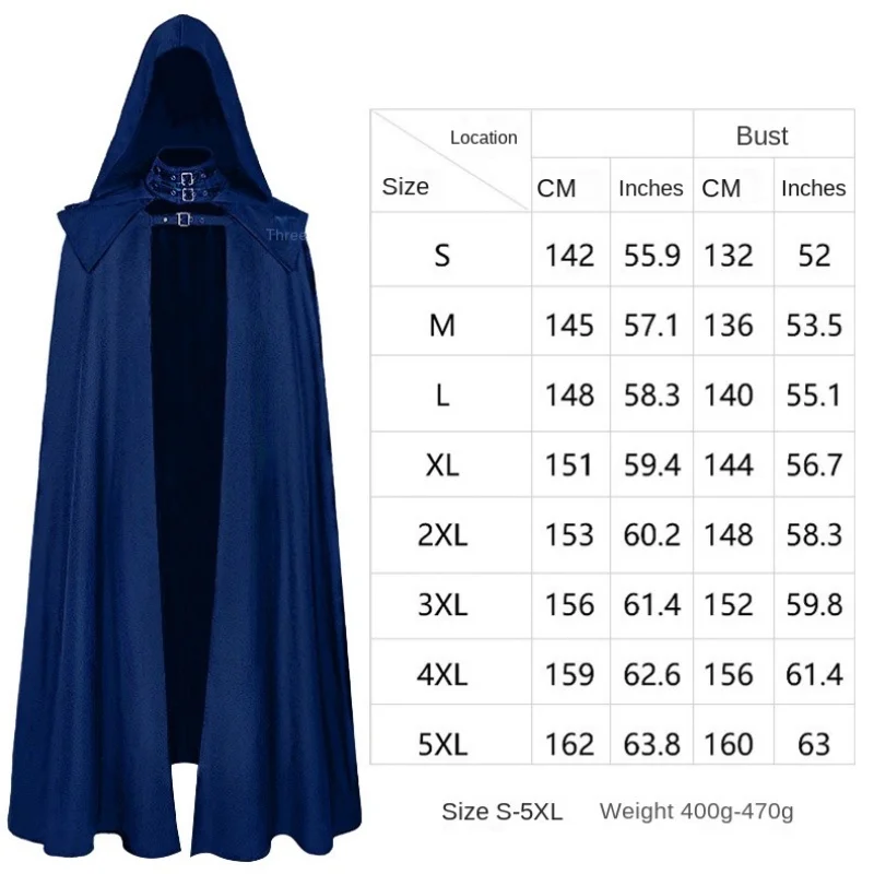 2025年新作 中世風 レトロ 無地 ゴシック マント ダブルレイヤー フード付き 厚手 ステージマント