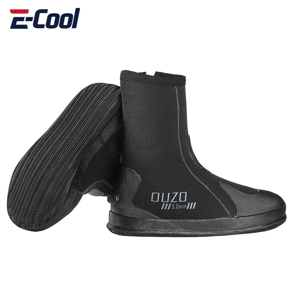 

5mm Neoprene Scuba Diving Boots Water Shoes Winter Cold Proof High Upper Warm Fins Spearfishing Shoes Dropship