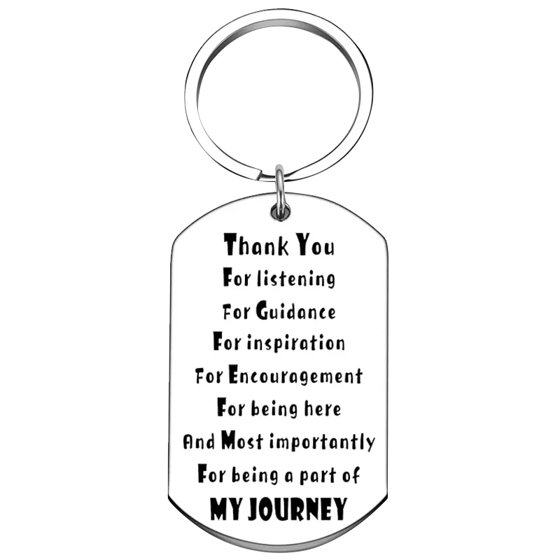 Cute Mentor Appreciation Gifts Keychain Boss Colleague Thank You Gift Key Chain Pendant Employee Going Away Retirement Gifts