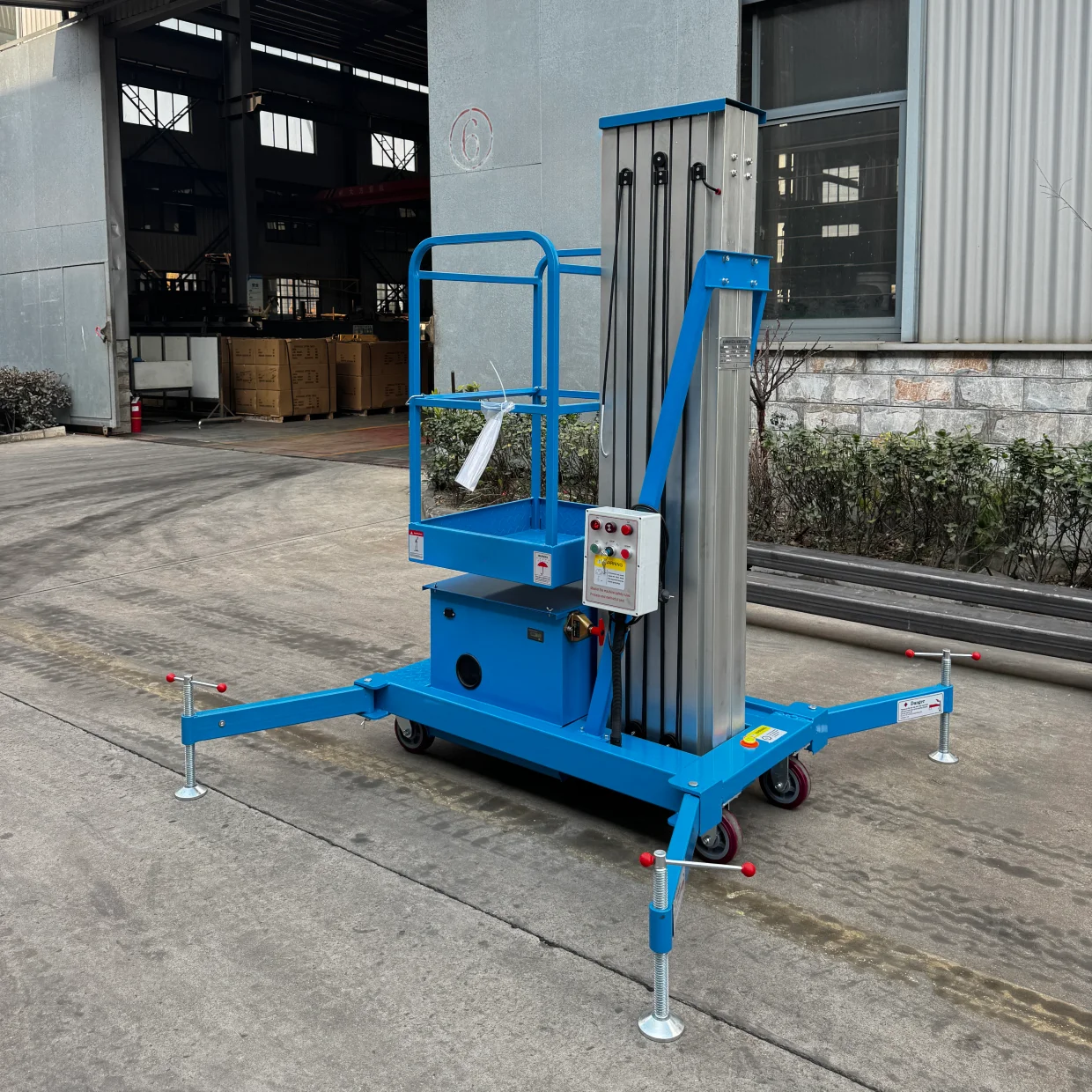 

GTWY10-100 Self-Propelled Lightweight Aluminum Lift CE/ANSI Certified For Indoor Outdoor Warehouse Construction 10m 130kg New