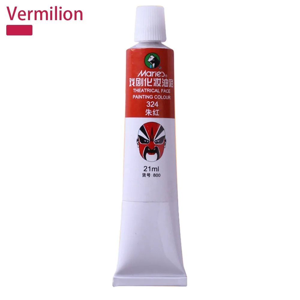 

21ML Drama Facial Painting Paint Rich Vivid Colors 10-Colors Body Painting Pigment DIY Dance Makeup Tubes Cosplay