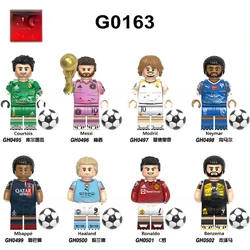 G0163 football star Neymar C Luo Courtois assembled building block figurine children's toys