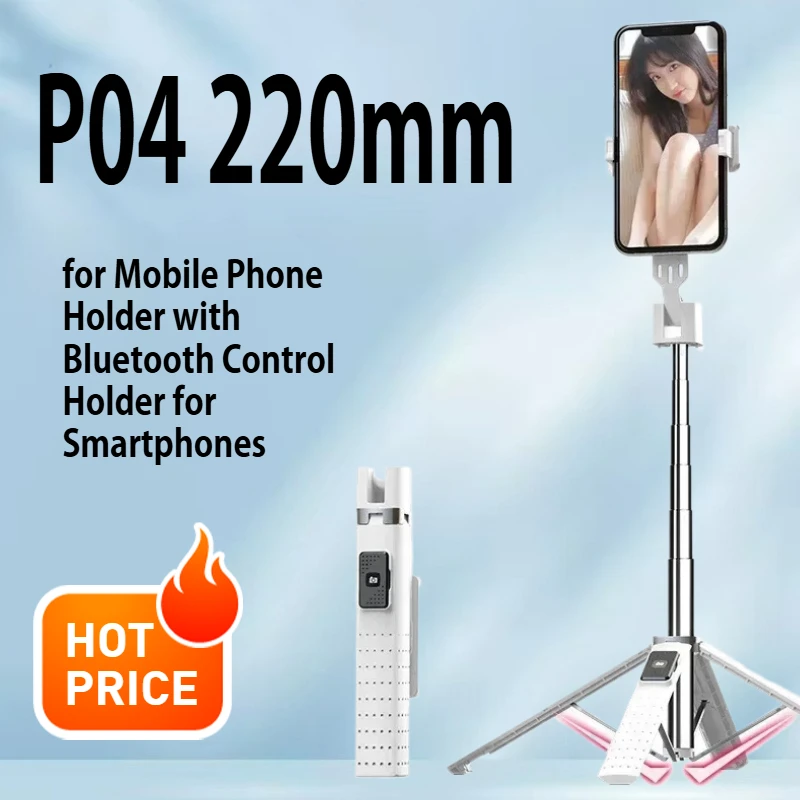 

P04 100CM Selfie Stick Tripod Multifunction Mobile Phone Holder with Bluetooth Control Holder for Smartphones