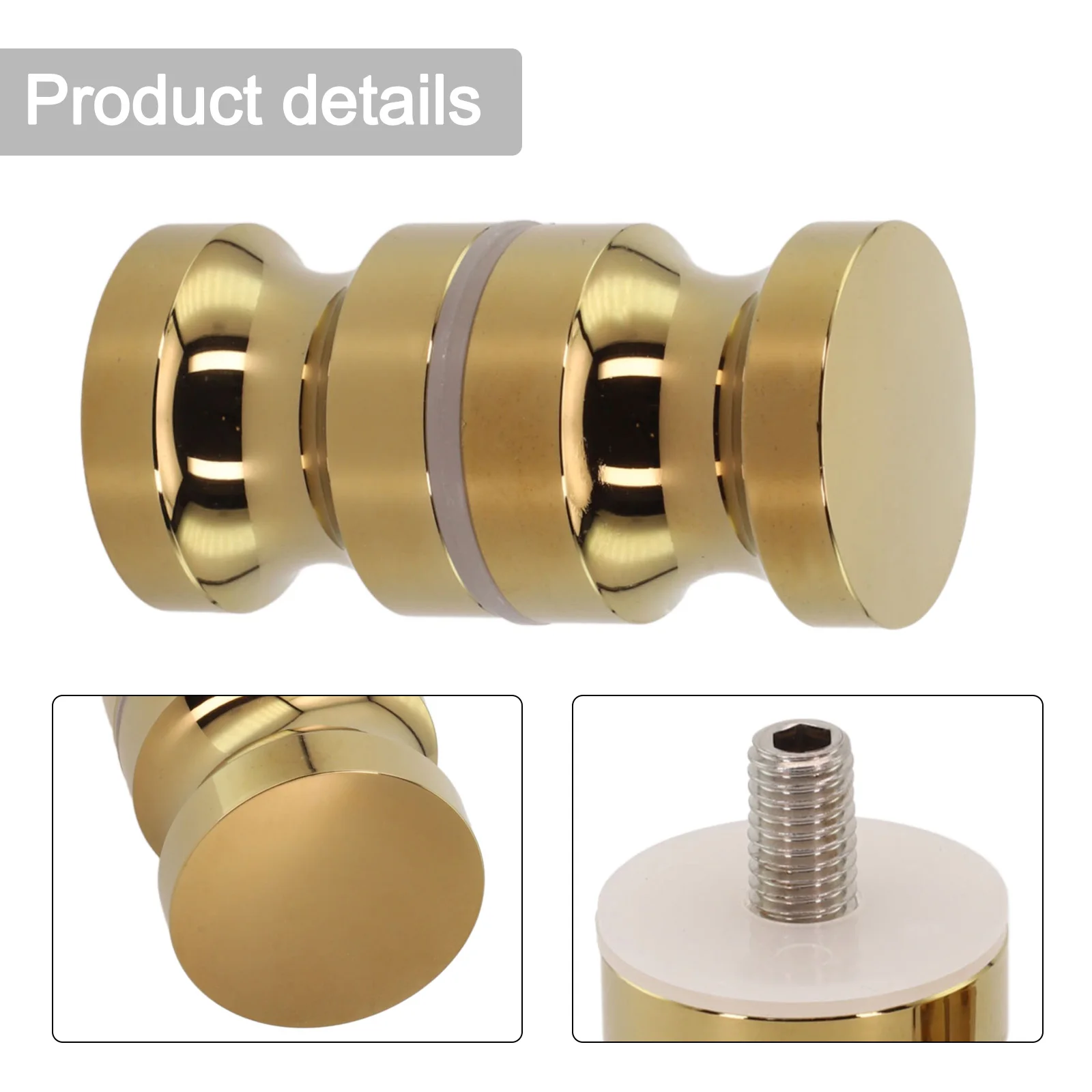 

Zinc Alloy Bathroom Door Handle Knob with Chrome Finish Perfect Fit for 6 18mm Thick Sliding and Glass Doors in Your Home