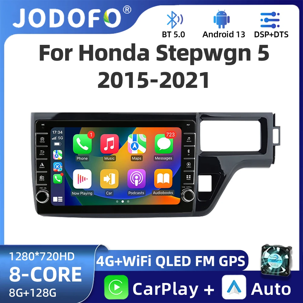 

Android 13 Car Rodio for Honda Stepwgn 5 2015-2021 Carplay Auto Multimedia Video Player Navigation Head Unit WIFI+4G GPS DSP BT