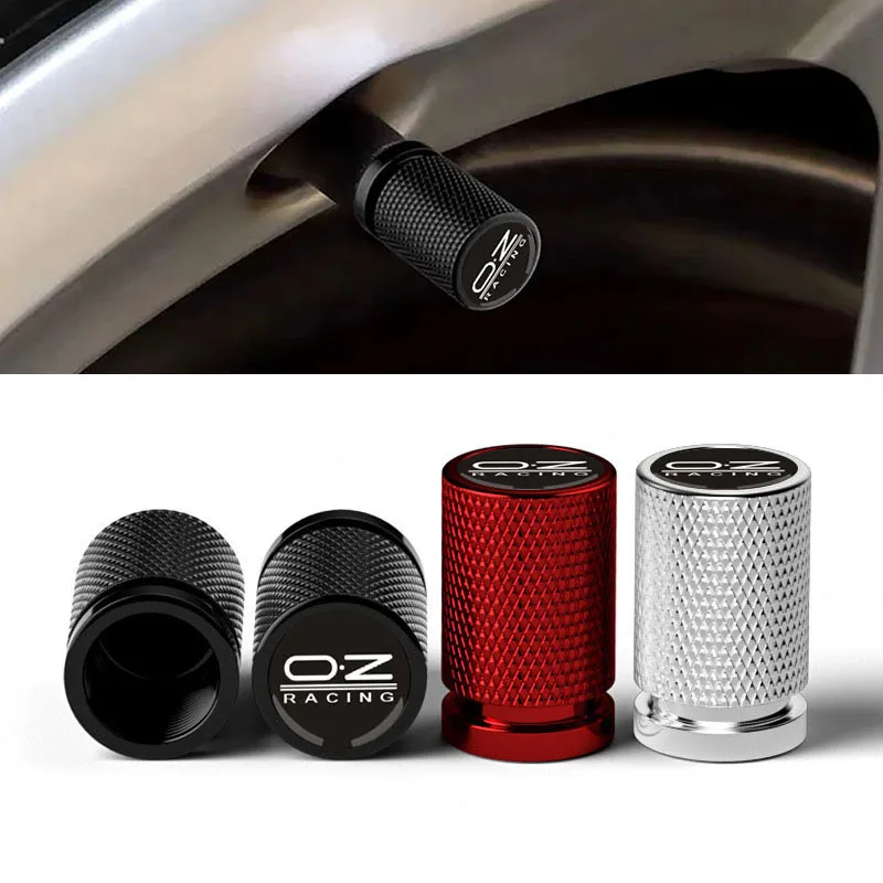 

4Pcs Universal OZ Racing Car Tire Valve Core Stem Caps Logo Emblem Car Wheel Tyre Air Airtight Rim Dust Covers Auto Accessories