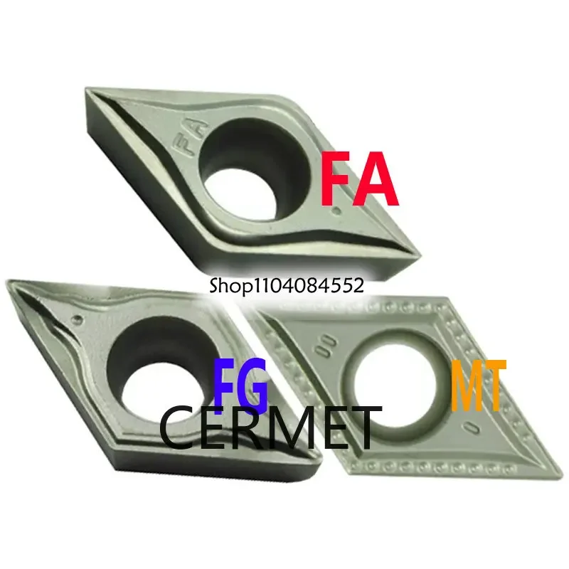 

Cermet Inserts DCMT070204FG FA MT CT3000 PV3010 DCMT11T304 DCMT070202 DCMT11T302 DCMT11T308 DCMT 070204 070202 11T304 11T302