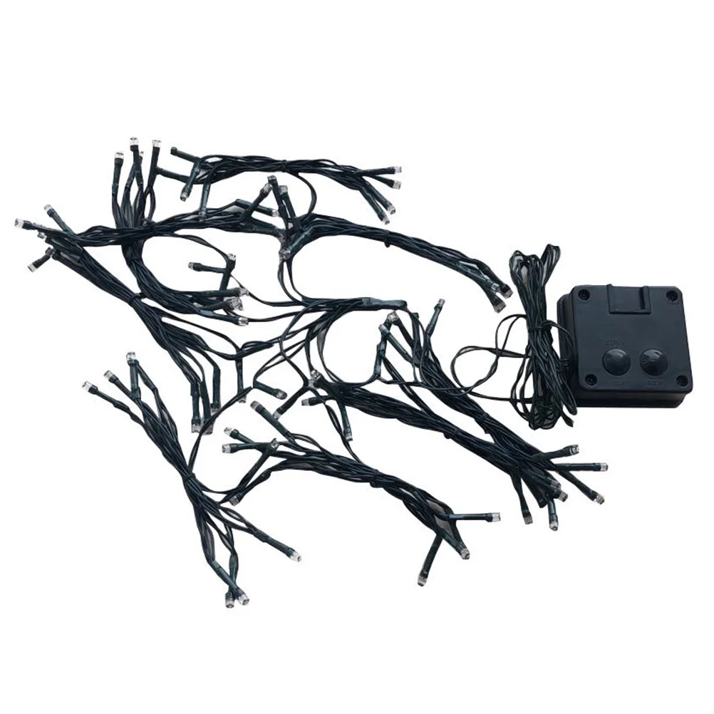 LED String Light 8 Strips 9 Leds Each Outdoor Waterproof Solar Umbrella Light String Energy Efficient Bright Colors Festival