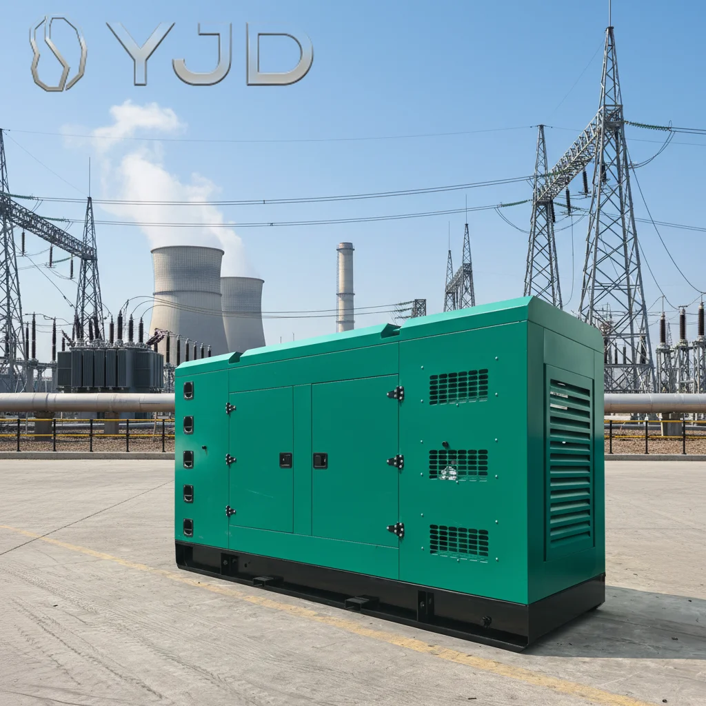 Industrial 300Kw 375Kva Diesel Generator Set Super Silent Mobile ATS 50/60Hz 230V 1800RPM Single AC Output