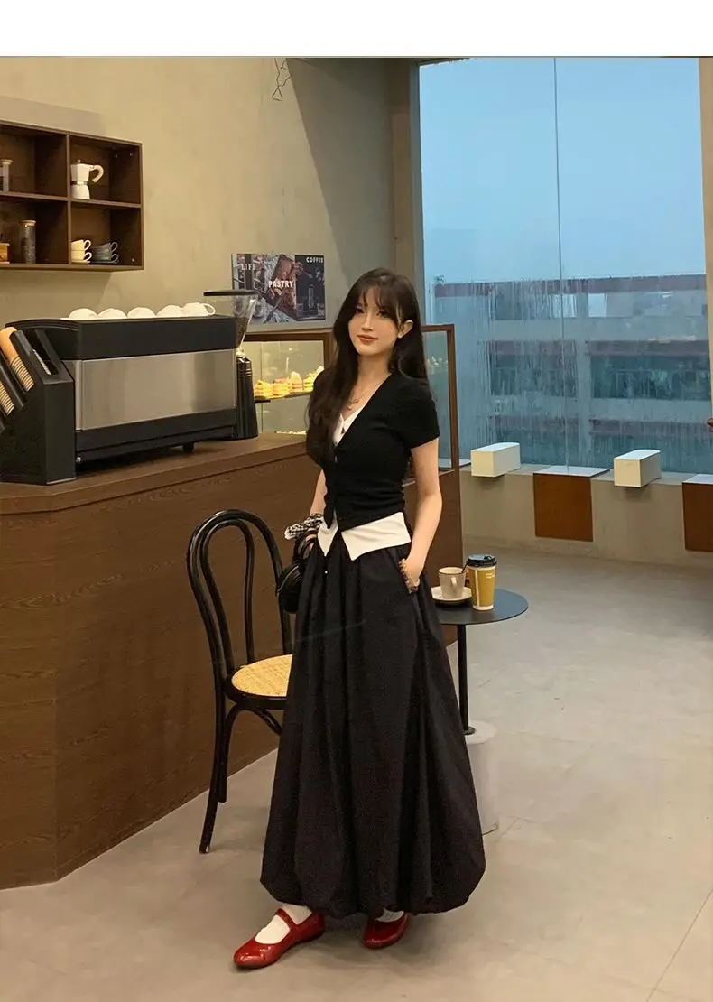 بنطال ذو قصة أرجل واسعة للمرأة كابري المرأة الربيع الساتان لامعة متوهج نادي الحفلات المألوف السلس الزنانير مطوي محكم شيك #1