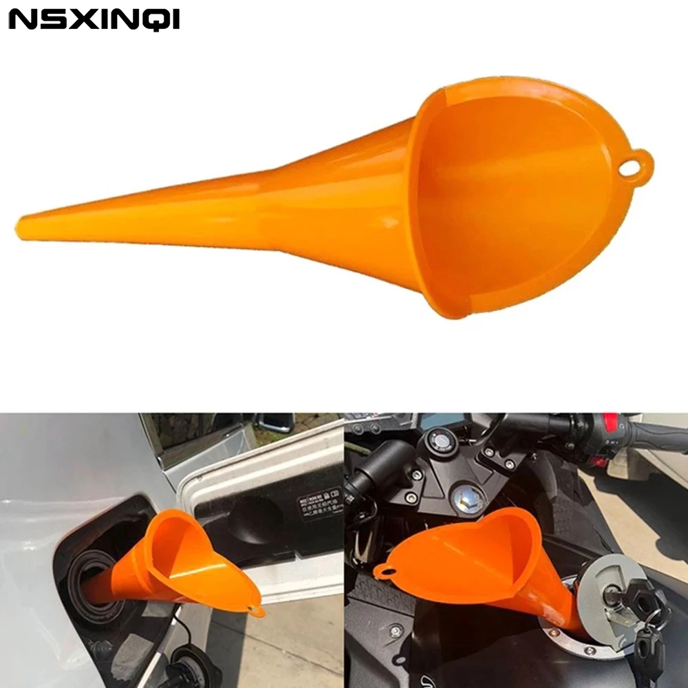 

NSXINQI 1piece Funnel General Motorcycle Car Long Mouth Funnels Plastic Refueling Oil Liquid Spout Diesel Filling Tool