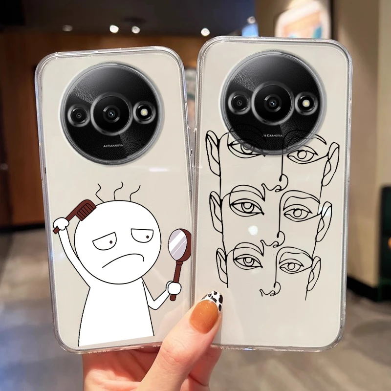 Para redmi a3 a3x 9 14c 4g nota 8 9 pro 9s 9 pro max 9 poco x3 nfc x3 pro m2 pro c61 5g flor estrela popular macio claro caso de telefone