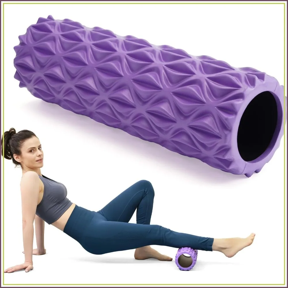 

Foam Roller - 15 inch Deep Tissue Massager for Muscle Massage, Myofascial Trigger Point Release, Exercise, Yoga & Stretching