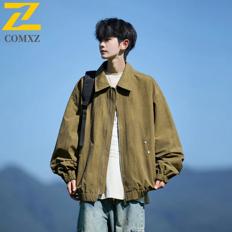 

COMXZ 2025 Autumn New L 9XL Youth Fashion Trendy Coat Hong Kong Style Casual New Trend Plus Size Jacket 8865 Price 128