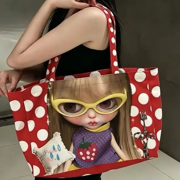 sac-en-toile-a-pois-rouges-pour-poupee-blythe-grand-sac-a-main-pour-femme-sac-a-bandouliere-sac-a-porter-sous-le-bras-sac-polyvalent-et-tendance