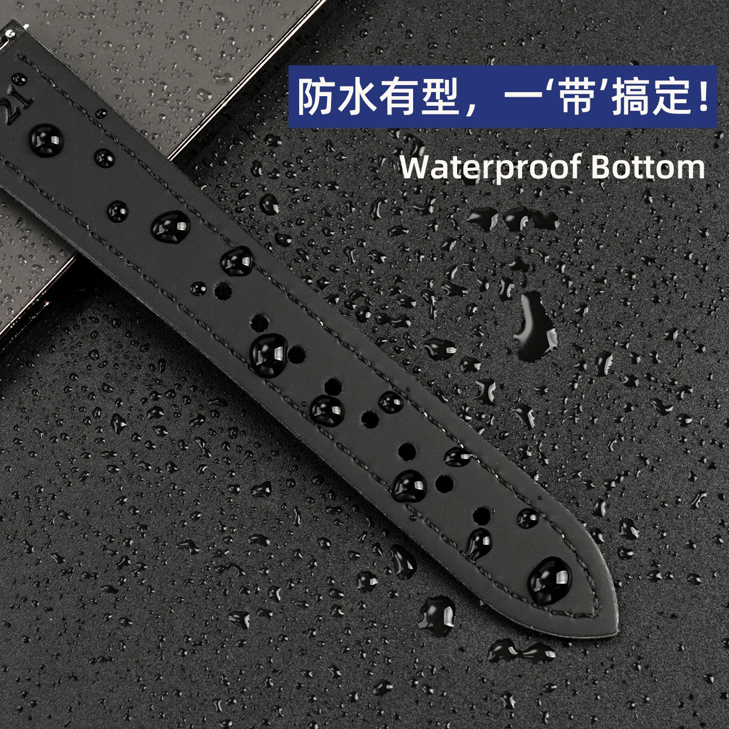 Correa de reloj de cuero con estampado de nailon Universal, 19mm, 20mm, 21mm, 22mm, para Longines CONQUEST L3.781.4 L3.782, correa de reloj de liberación rápida