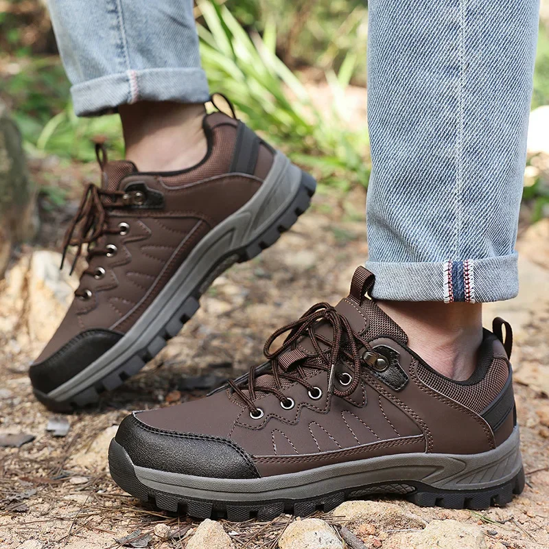 Mountain Shoes Men Sneakers Hiking Shoes Men Comfortable Outdoor Hiking Shoes Male Casual Shoes Men Non-slip Footwear Male