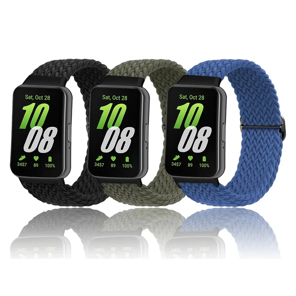 Pulseira para Samsung Galaxy Fit 3, Acessórios para Relógio, Pulseira Trançada Ajustável, Cinto de Substituição, Bracelete Galaxy Fit3