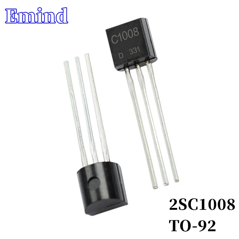 300/500/1000/2000/3000Pcs 2SC1008 C1008 DIP Transistor TO-92 NPN Type Bipolar Amplifier Transistor