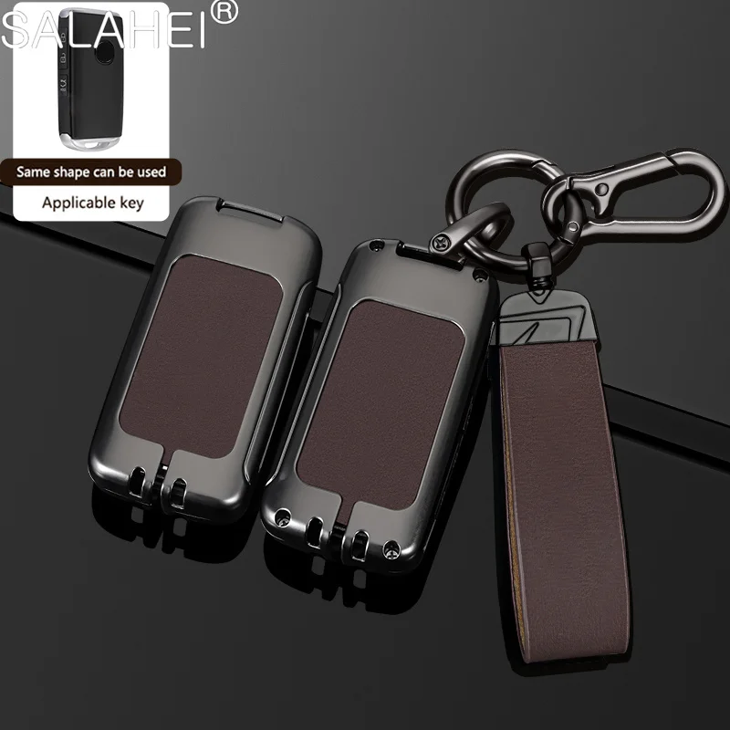 Zinc Alloy Leather Car Key Cover Case For Mazda 3 Alexa CX-30 CX30 CX5 CX-5 CX8 CX9 CX4 2019 2020 2021 2022 2023 Car Accessories