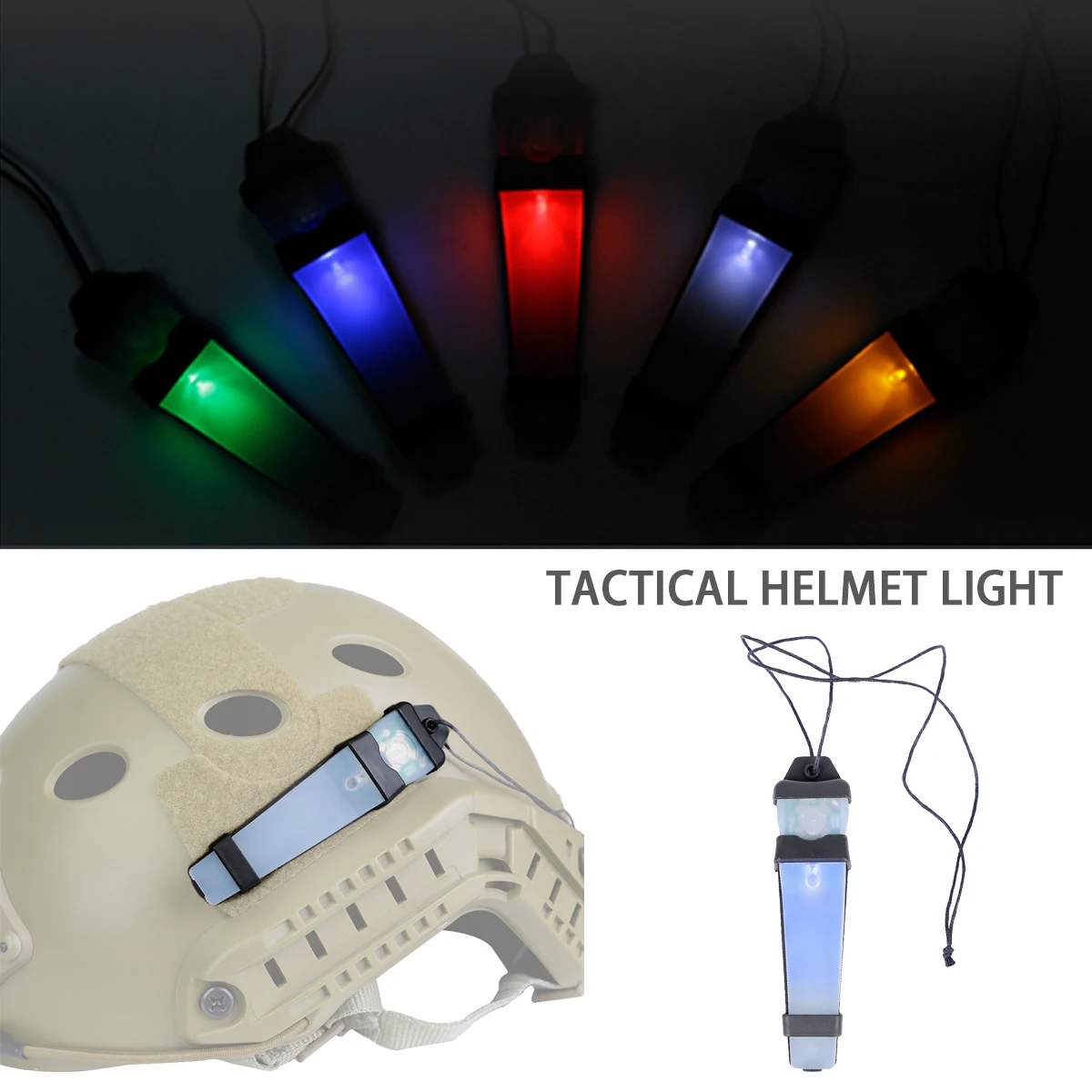 

Тактический светильник для шлема, силиконовый портативный сигнальный светильник для выживания, лампа для шлема, велосипедный ночник, кемпинг, открытый, выживание в дикой природе