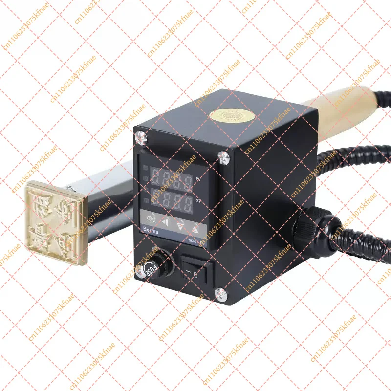 300W Handheld Hot Foil Stamping Machine | Adjustable Temp (0-400℃) Embosser for Leather & Wood Crafting