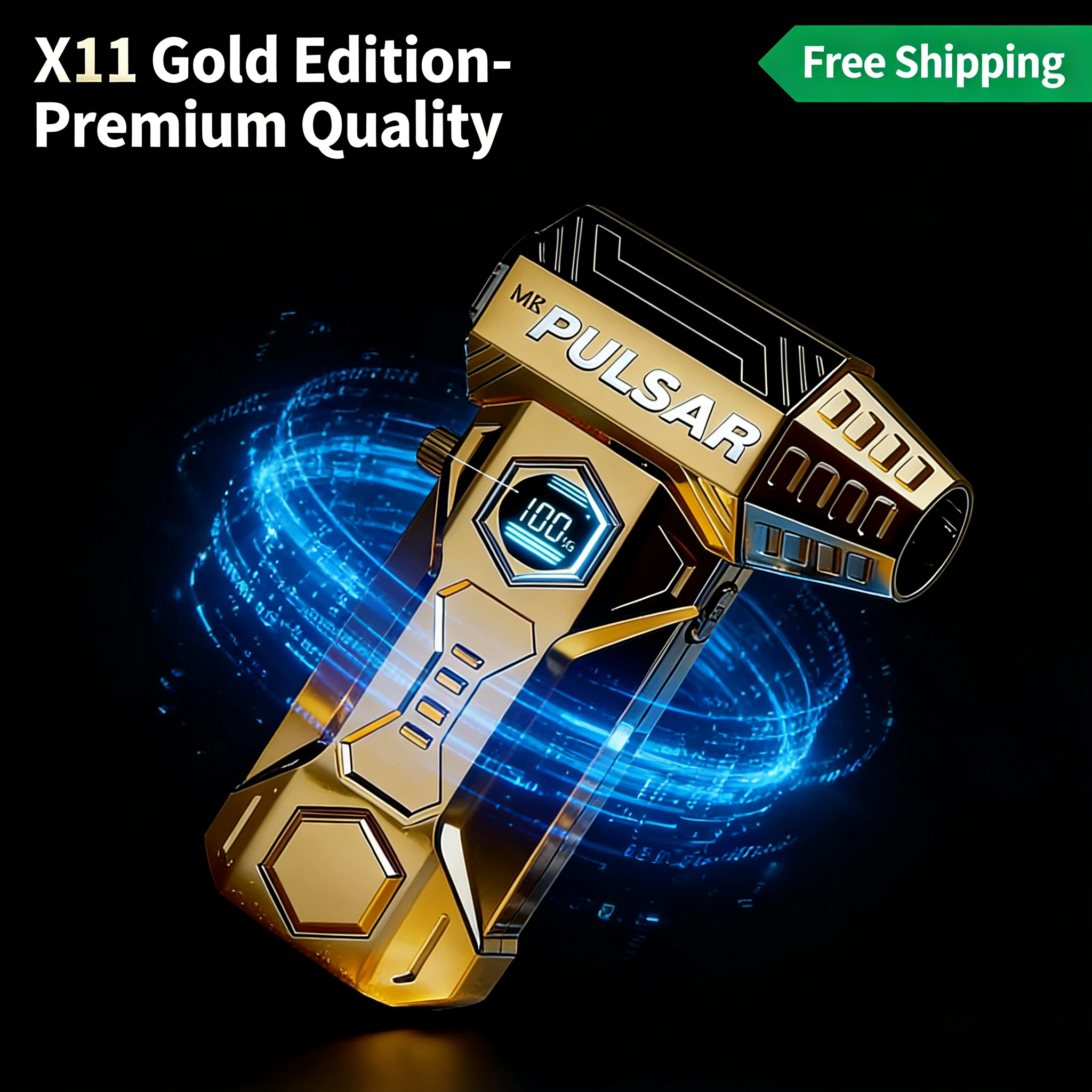 

Gold Turbo Jet Blower 990000RPM High Power Air Blower Brushless Motor Turbo Fan Wind Speed 75m/s 10000mAh Violent Air Blower