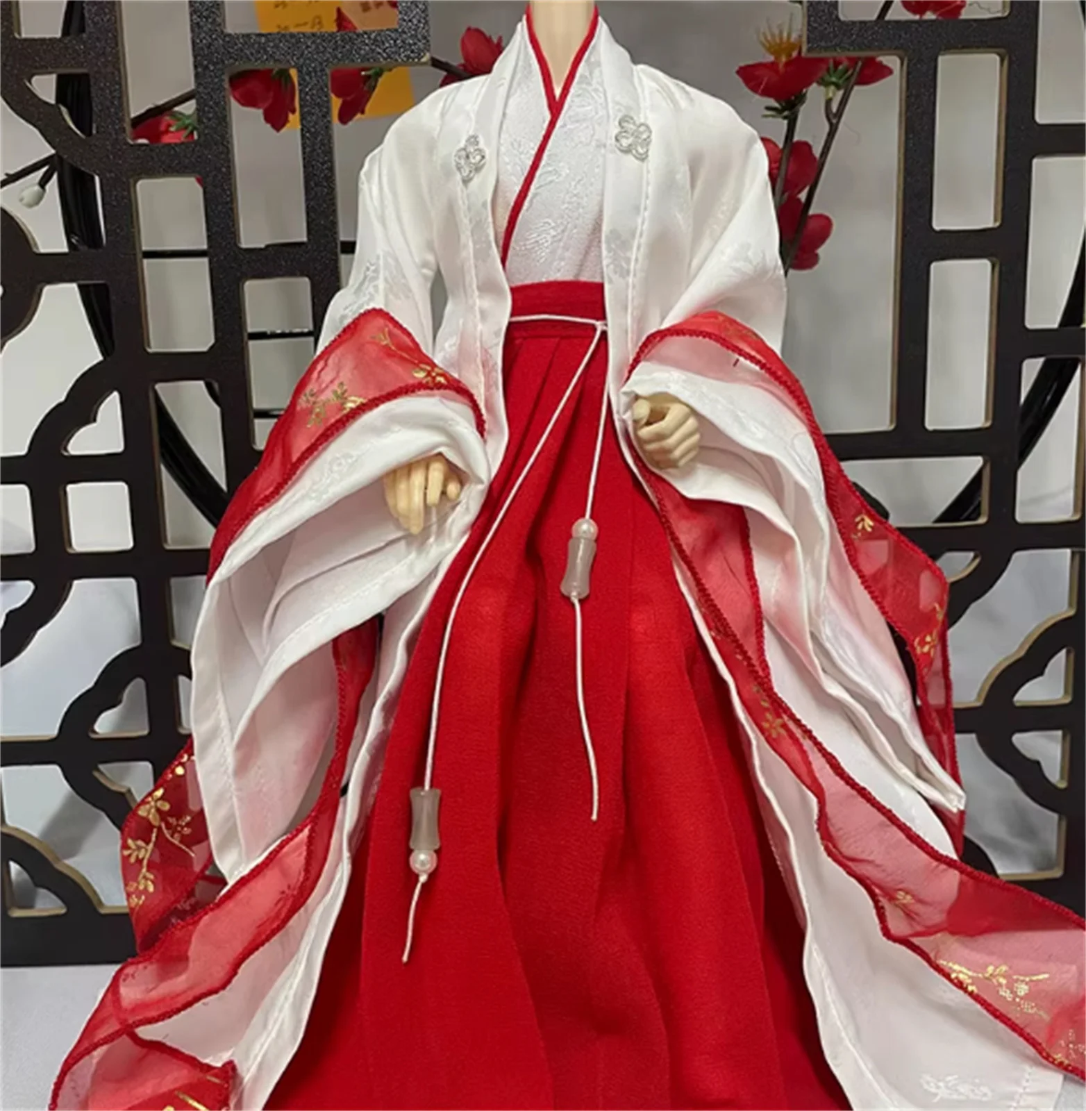 Ancient Suit Outfit Long Dress 1/6 Scale Male Clothes Dress Hanfu Robe Anime Outfit Clothes for 12inch Action Figure Toys
