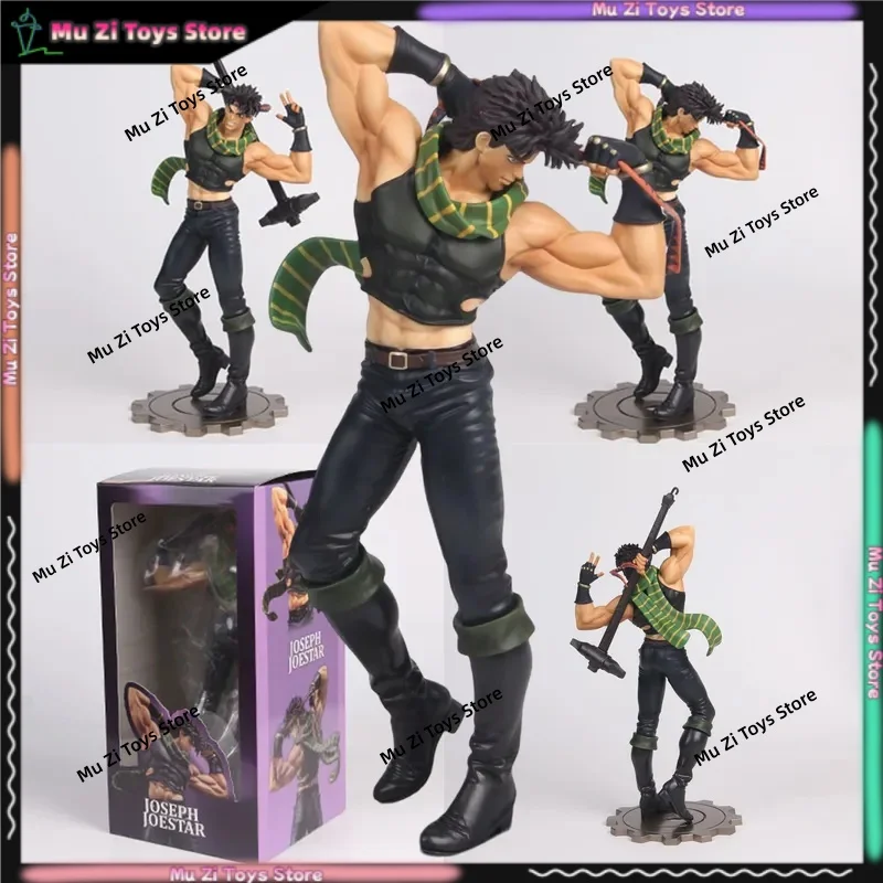 Nueva Figura de Joseph Joestar de 30 cm, Figuras de Aventuras Extrañas, Decoración de Escritorio, Estatua Coleccionable, Muñecos, Regalos de Cumpleaños para Niños
