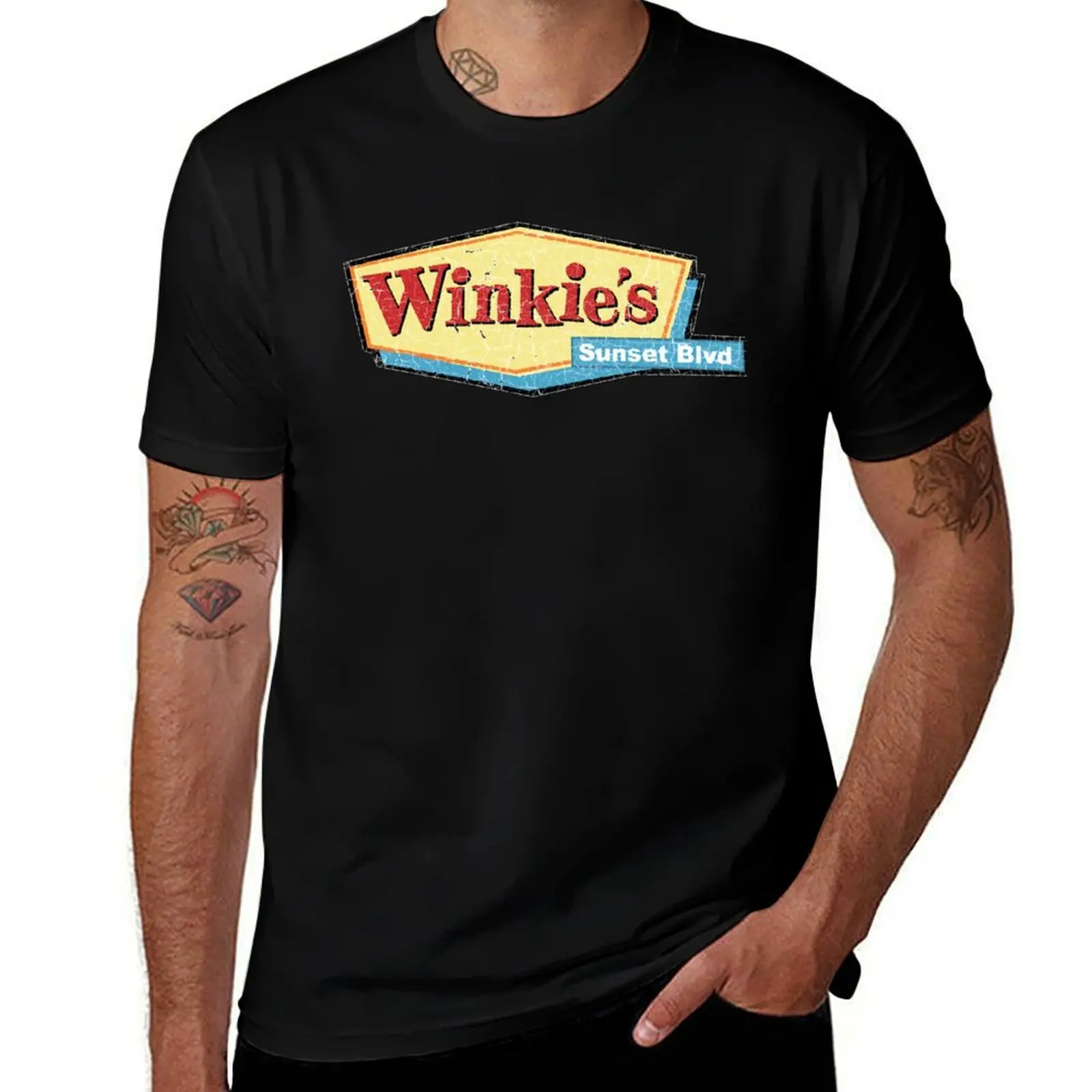 

Winkie's sunset blvd T-Shirt t shirts for man slim fit man t shirts for men casual anime tshirt T-Shirt