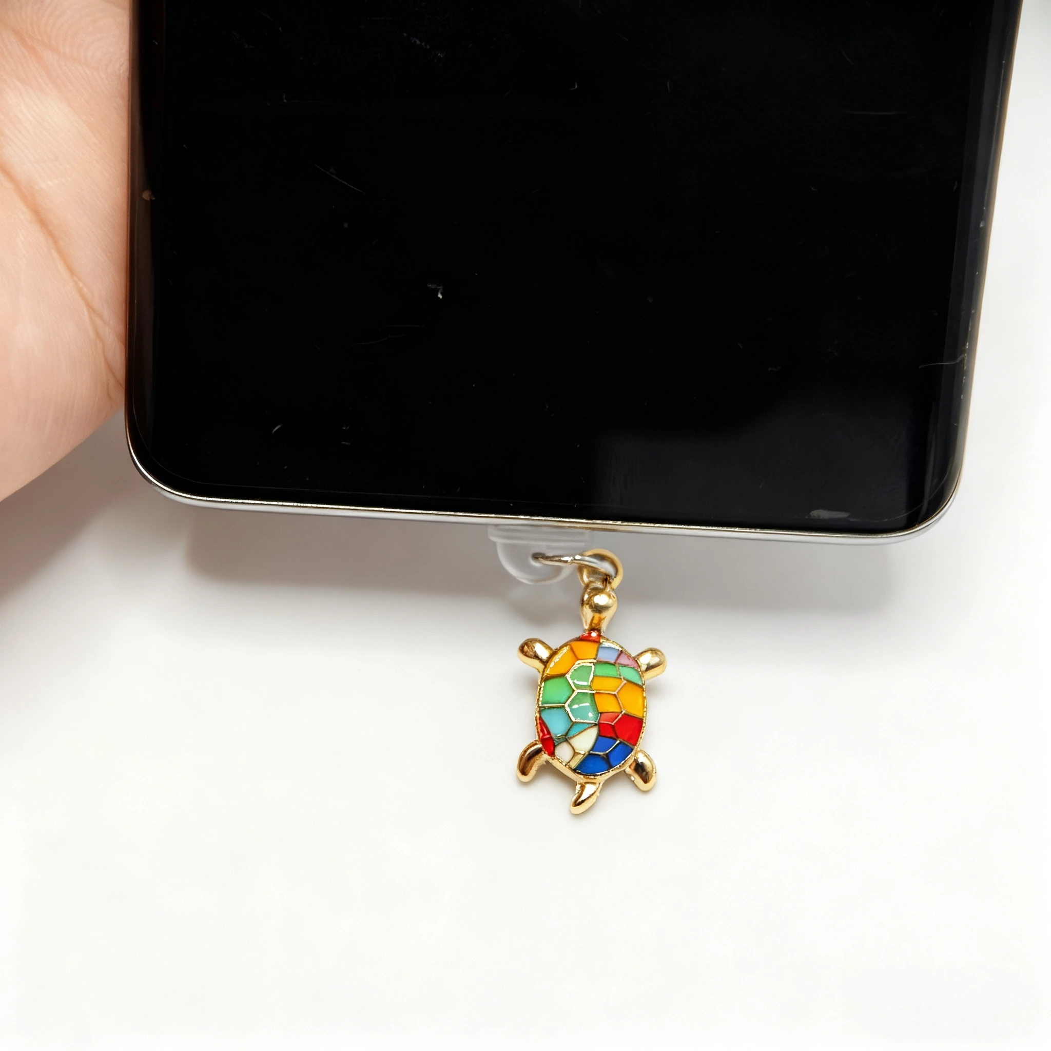 

Colorful Sea Turtle Phone Dust Plug, Fun Ocean-Themed Charm, Exquisite Phone Accessory, Small Gift, Perfect for Halloween