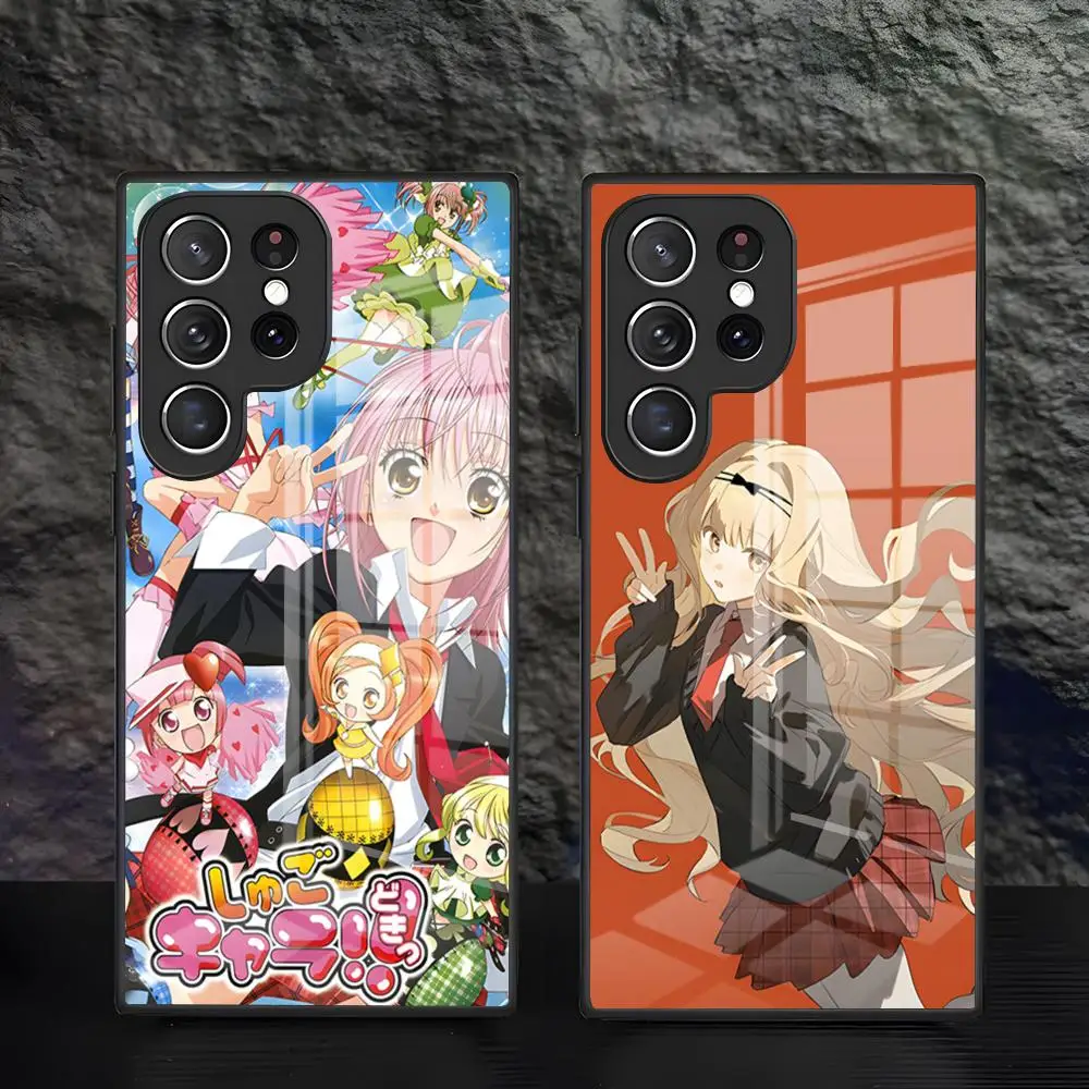 Shugo Chara Phone Case For Samsung S26 S25 Edge Ultra 24 23 22 21 Ultra Plus Fe A55 56 15 4G 5G Glass Cover